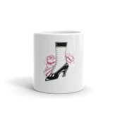 White glossy mug