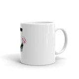 White glossy mug